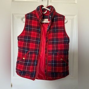Blue & Red Plaid Vest